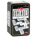Domino 12-oczkowe w metalowej puszce (HG)