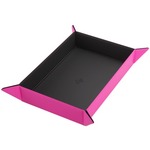 Gamegenic: Magnetic Dice Tray - Rectangular - Black/Pink