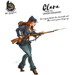 Hot & Dangerous: Clara from the Union Infantry (54 mm)