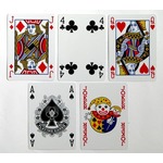 Karty pokerowe Premium czerwone 100% plastik
