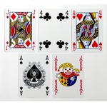 Karty pokerowe Premium niebieskie 100% plastik