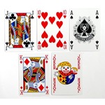 Karty pokerowe Standard czerwone plastikowane
