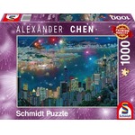 PQ Puzzle 1000 el. ALEXANDER CHEN Fajerwerki nad Hongkongiem