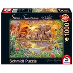 PQ Puzzle 1000 el. STEVE SUNDRAM Zwierzęta Afryki