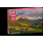 Puzzle 1000 Cherry Pazzi Santa Maddalena, Dolomites