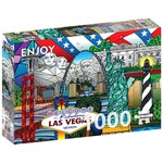 Puzzle 1000 el. Atrakcje turystyczne w USA