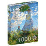 Puzzle 1000 Kobieta z parasolem, Claude Monet