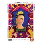 Puzzle 1000 Portret Fridy Kahlo z ptakami