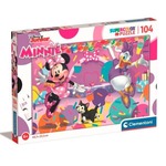 Puzzle 104 elementów Super Kolor Minnie