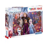 Puzzle 104 elementy Maxi Super Kolor Kraina lodu 2