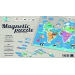 Puzzle 168 magnetyczne Mapa Świata