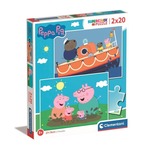 Puzzle 2 x 20 super kolor Peppa Pig 24797