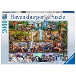 Puzzle 2000 elementów - Królestwo dzikich zwierząt