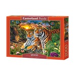 Puzzle 2000 elementów Rodzina tygrysów