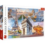 Puzzle 2000 elementów Weekend w Paryżu