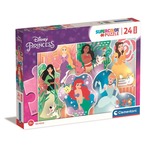 Puzzle 24 elementy MAXI, Księżniczki Disneya