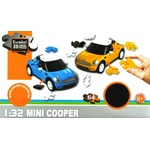 Puzzle 3D CARS - Mini Cooper (żółty)