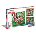 Puzzle 3x48 Super Kolor Mickey/Minnie