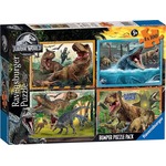 Puzzle 4 x 100 elementów Jurassic World