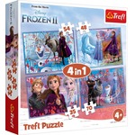 Puzzle 4w1 Kraina Lodu 2 (Frozen 2) - Podróż w nieznane