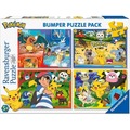 Puzzle 4x100 elementów Pokemon zestaw