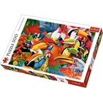 Puzzle 500 elementów - Kolorowe ptaki