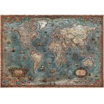 Puzzle 8000 el. Polityczna mapa świata (retro)