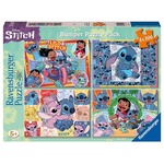 Puzzle dla dzieci 2D 4x100 Disney Stitch