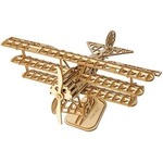Puzzle Drewniane 3D Samolot Trójpłatowy