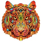 Puzzle drewniane / kolorowe - Tygrys