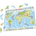 Układanka Mapa Świat fizyczna Maxi