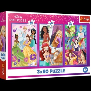 34884 "3x80 - Księżniczki przyjaciółki" / Disney Princess FSC Mix 70%