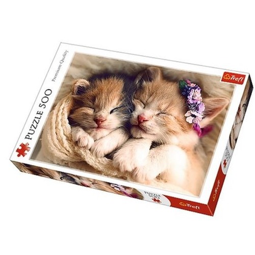 500 ELEMENTÓW Śpiące kotki