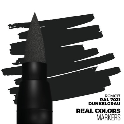 AK Interactive: Real Colors Markers - RCM017 - RAL 7021 Dunkelgrau