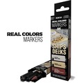 AK Interactive: Real Colors Markers - RCM104 - Set - Ships & Decks (3)
