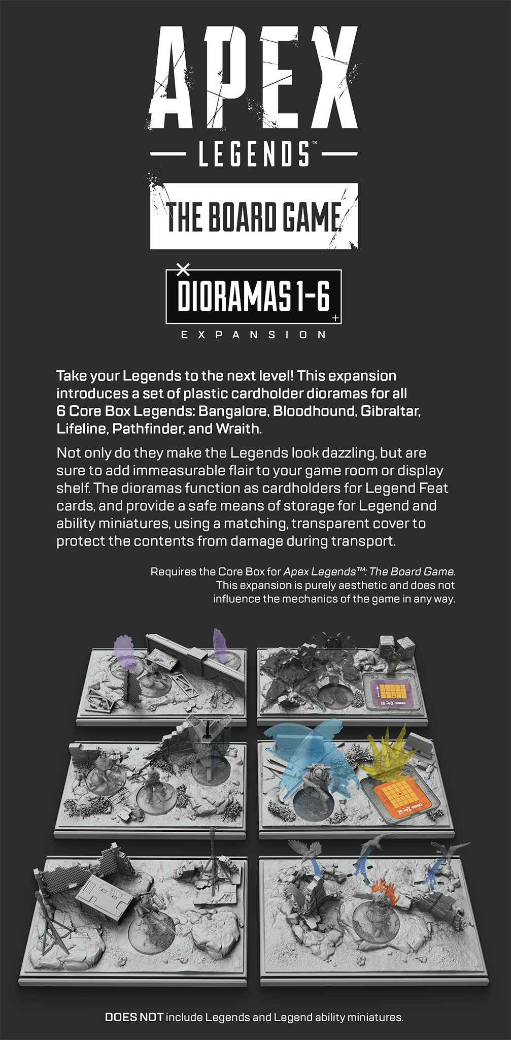 Apex Legends: The Board Game - Dioramas 1-6 Expansion