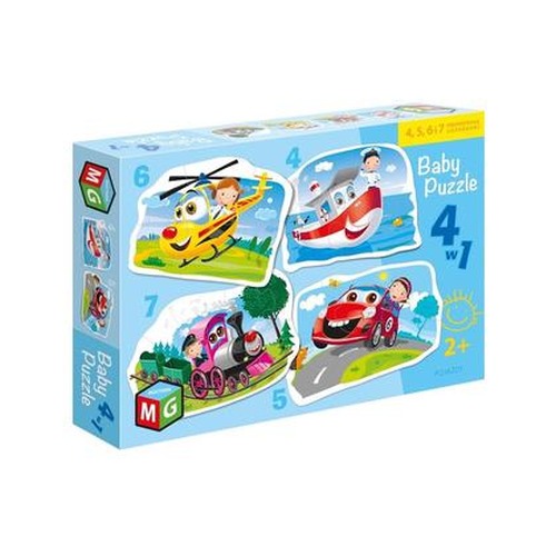 Baby Puzzle 4w1 Pojazdy