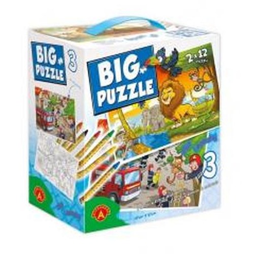 Big Puzzle 3 - Zwierzęta afrykańskie i Straż ALEX