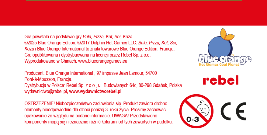 Buła, Bigos, Mak, Bóbr, Orzeł