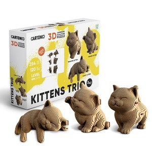 Cartonic 3D Puzzle KITTENS TRIO