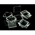 Crafters: Podstawki akrylowe - Transparentne - Kwadratowe 2x25 mm (15)