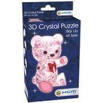 Crystal puzzle Miś Lily różowy