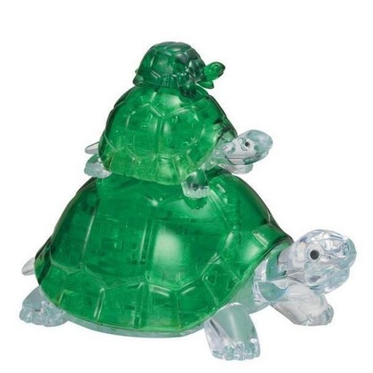 Crystal puzzle Żółwie