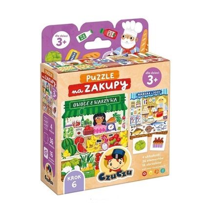 CzuCzu Puzzle Na zakupy 3+