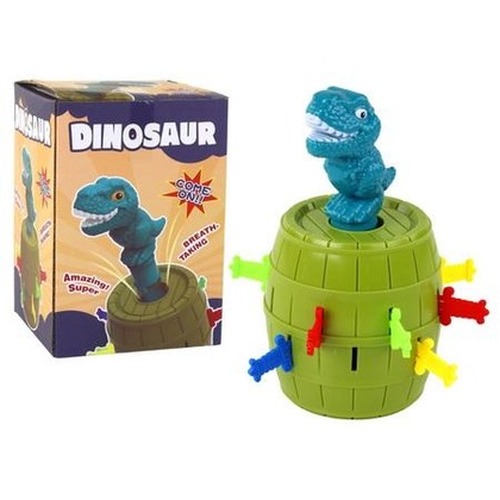 Dinozaur w beczce wyskakujący