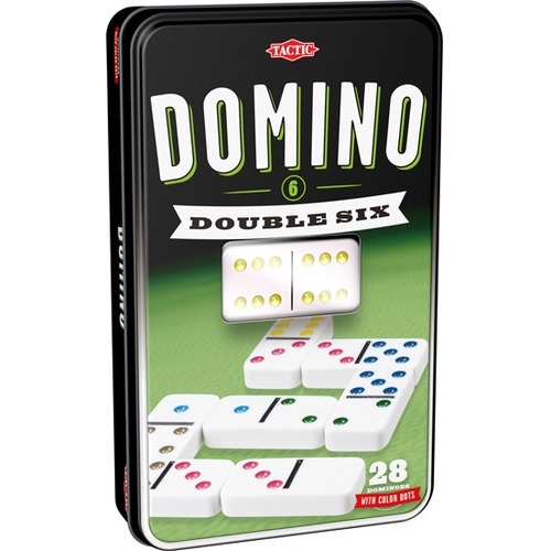 Domino 6-oczkowe w puszce