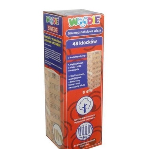 Drewniana gra zręcznościowa wieża Woodie