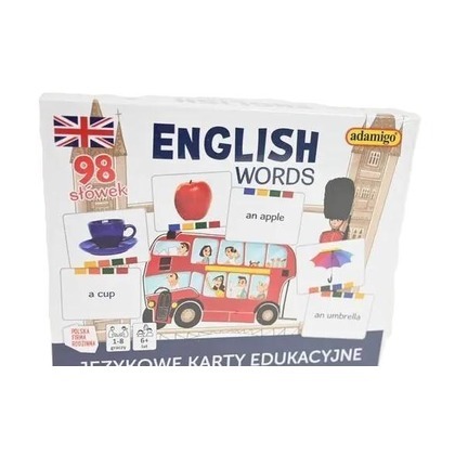 English words - językowe karty edukacyjne