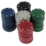 Żetony pokerowe bez nominałów 100 szt. - 4 g. (HG)