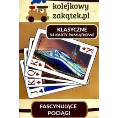 Fascynujące pociągi pełna talia kart